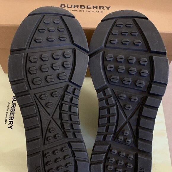 BURBERRY MEN UNION RS5 MIX TECH STRIPE LOW TOP SNEAKERS, BEIGE, SZ 40 - NIB $750 - Picture 13 of 16